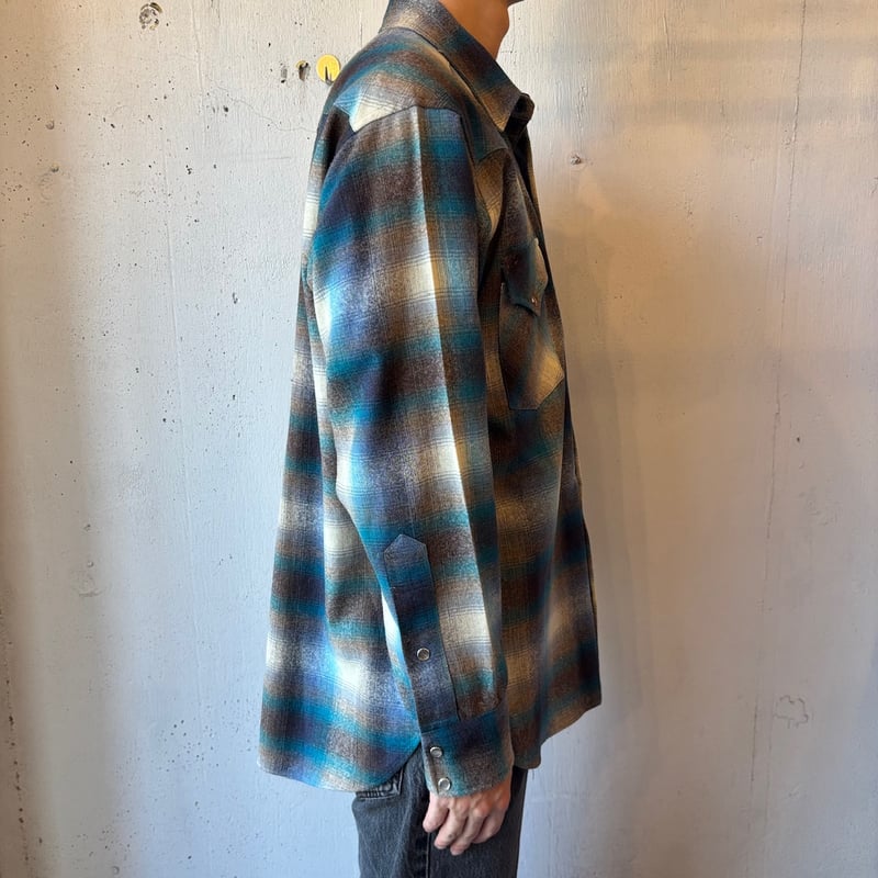 70s Pendleton Wool Western Shirt 
