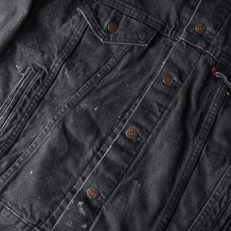 Vintage Levis Black Denim Trucker Jacket