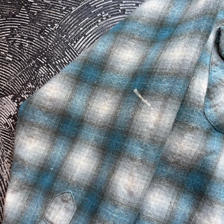 60s Pendleton Ombre Plaid Loop Shirt
