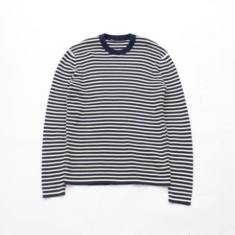 Border Cotton Kint Sweater