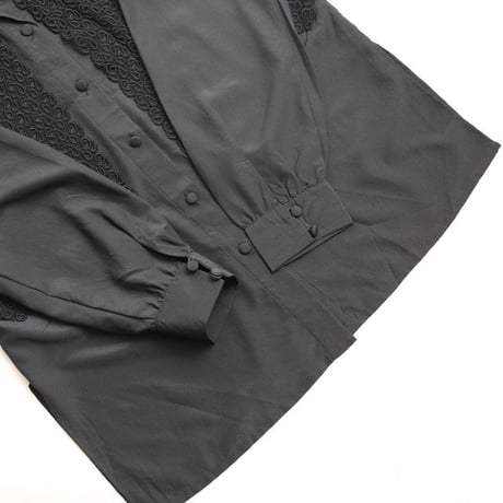 Layered Design Black Shirt