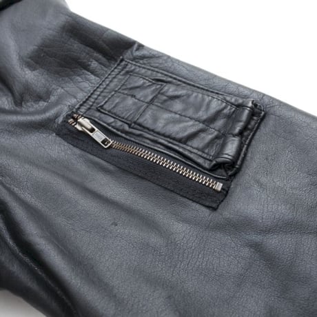 A-2 Type Black Leather Jacket