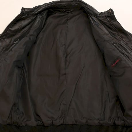 A-2 Type Black Leather Jacket