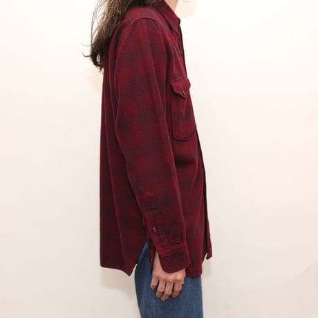 50s Pendleton Ombre Plaid Wool Shirt
