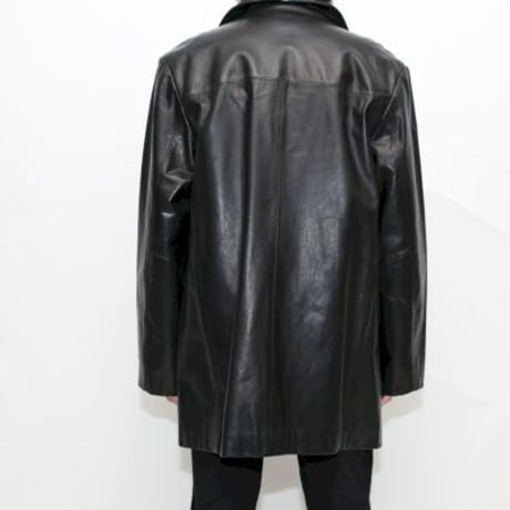 Black Leather Coat