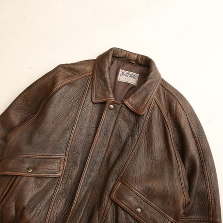 Vintage Brown Leather Jacket