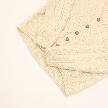 Vintage Cable Knit Cardigan