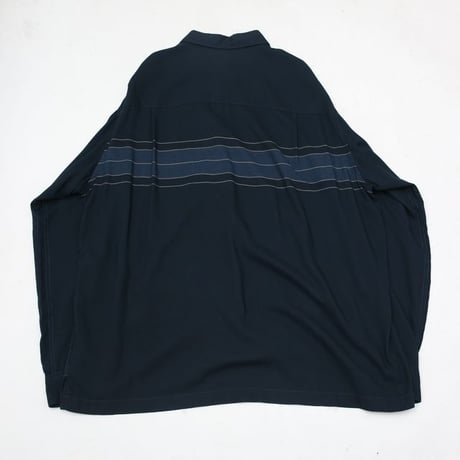 Cross Pattern Rayon L/S Shirt