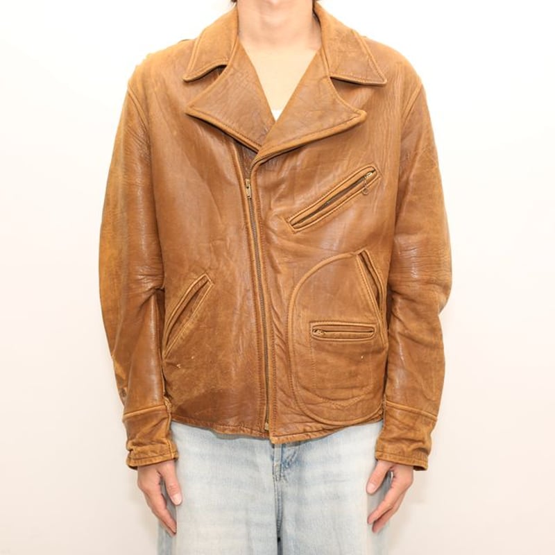 40s Mortorcycle Leather Sports Jacket | Strato