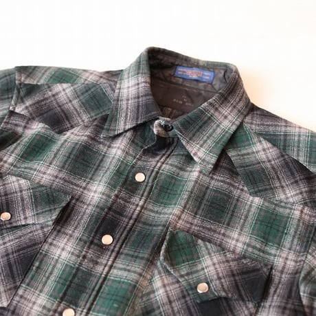 Ombre Checker Wool Shirt