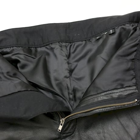 Black Leather Flared Pants