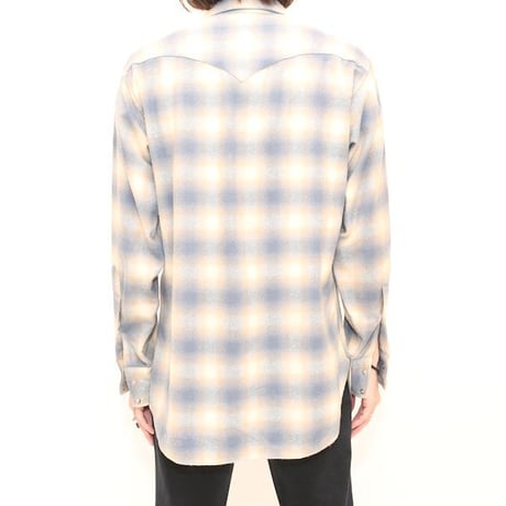 70's Pendleton Check Wool Western L/S Shirt