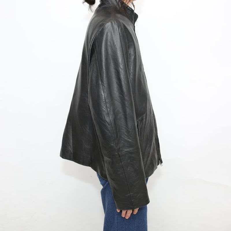 Eddie Bauer Black Lamb Leather Jacket | Strato