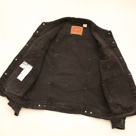Levi's Black Denim Jacket Patch Remake