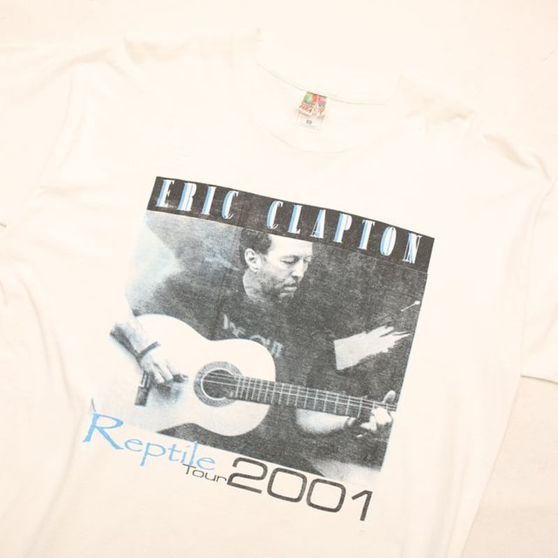 2001 JAPAN TOUR エリッククラプトン REPTILE 半袖 シャツ 古着 00s Eric Clapton 「Reptile World Tour 2001」 ツアー