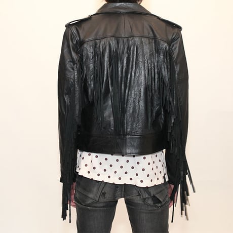 Good Shaped Fringe Leather Jacket