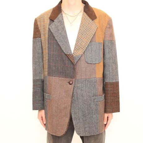 International Scene Patchwork Tailored Jacket