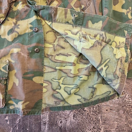 60s US.ARMY ERDL Leaf Patterned Jungle Fatigue Jacket