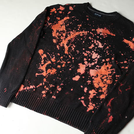 Hard Bleach Wash Cotton Sweater
