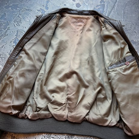 Rib Leather Jacket