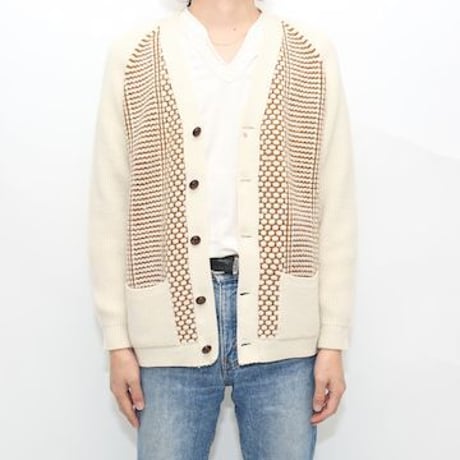 Vintage Wool×Nylon Knit Cardigan