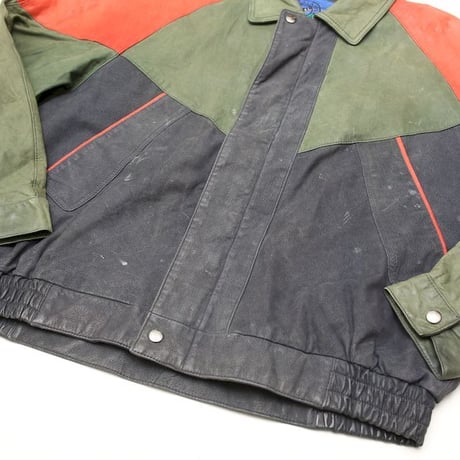 Multi Color Leather Jacket