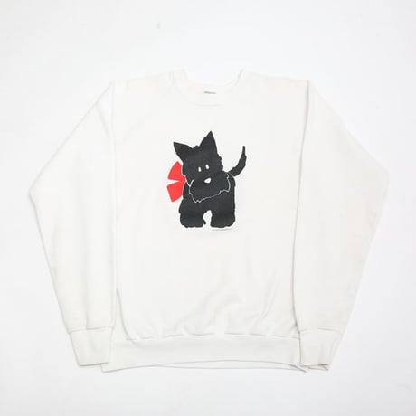 90s Sweat Shirt "Scottish Terrier" MADE IN USA