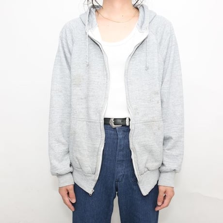 70-80s Van Cort Thermal Lined Full Zip Sweat Hoodie