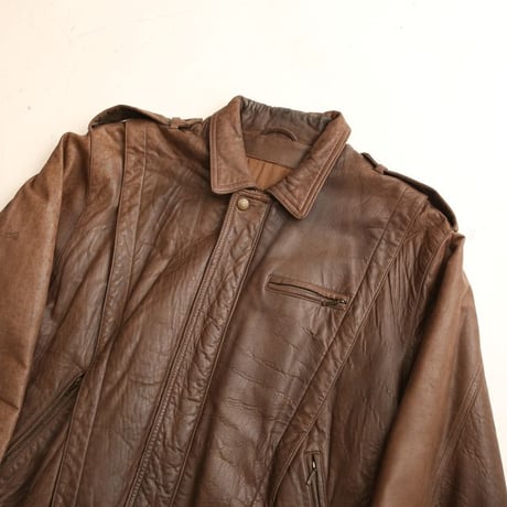 Vintage Brown Leather Jacket