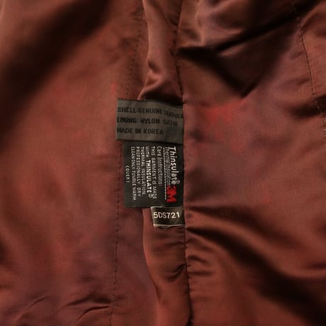 Nuback Leather Jacket Thinsulate Lining