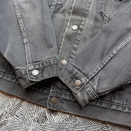 90s Levi's 70503 Super Black Denim Jacket  MADE IN TUNISIA