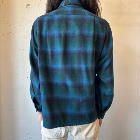 70s Pendleton Ombre Plaid Loop Shirt