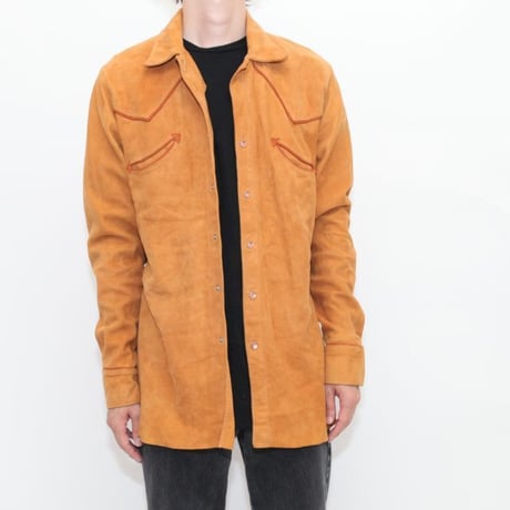 Vintage Suede Leather Western Jacket