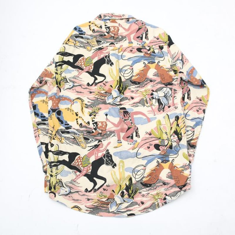 90's Shadow Boxer Cotton Printed Flannel Shirt 90's Shadow Boxer Cotton Printed Flannel Shirt