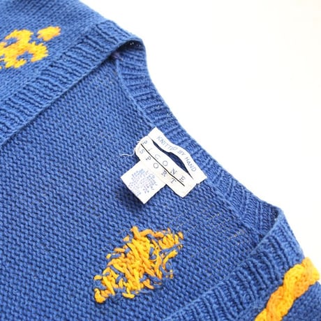 Hand Knitted Ramie × Cotton Knit Cardigan