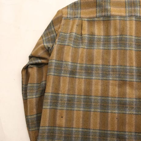 70s Wool Plaid Loop Shirt
