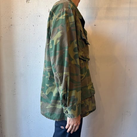 60s US.ARMY ERDL Leaf Patterned Jungle Fatigue Jacket