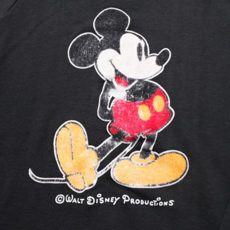 Mickey Flocky Print Sweat Shirt