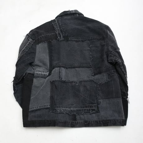 Levi's Patchwork Remake Black Denim Jacket