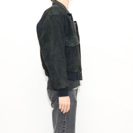 A-2 Type Flight Suede Leather Jacket