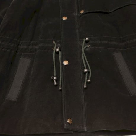 Black Suede Leather Coat