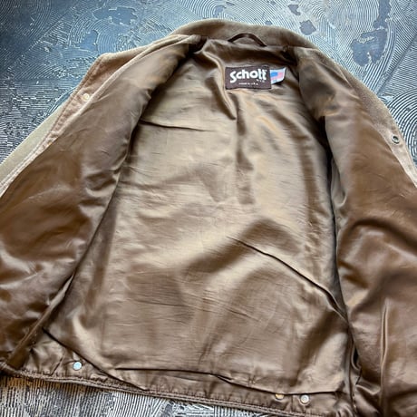 80-90s Schott Suede Trucker Jacket