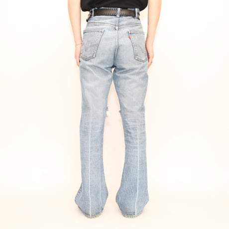 70's Levi's 646  Damaged Flare Denim Pants