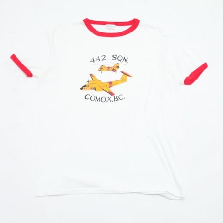 Vintage Ringer T-Shirt "442 SQN. "