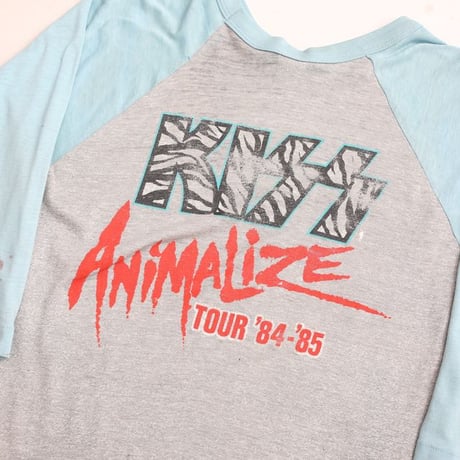 80's Kiss Tour T-Shirt Raglan Sleeves