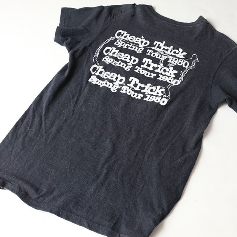 s*♪様 チープトリック Tシャツ 80’s オーストラリア製 ブラック 当時物 チープトリック Tシャツ 80's オーストラリア製 ブラック 当時物 L