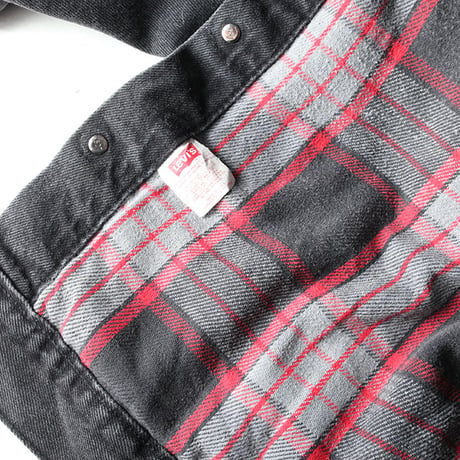 Vintage Levis Black Denim Trucker Jacket