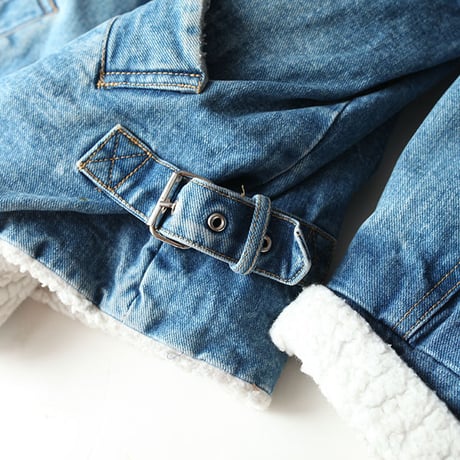 B-3 Type Denim Boa Jacket