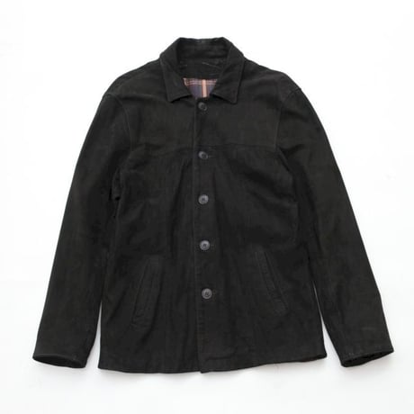 Black Nuback Leather Jacket MADE IN ITALY