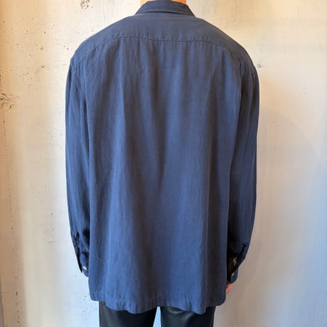Nat Nast 50s Style Open Collar Silk L/S Shirt